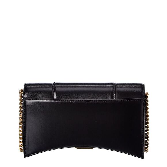 Balenciaga Hourglass Leather Wallet On Chain - Picture 2 of 4